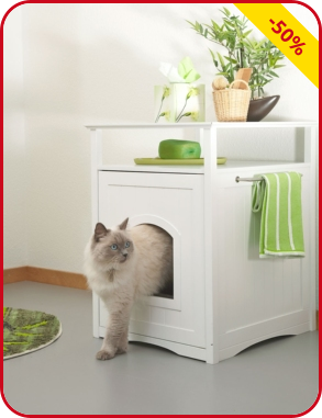 Katzen-WC-Schrank, neu: innen B 41 x H 47 x T 55 cm