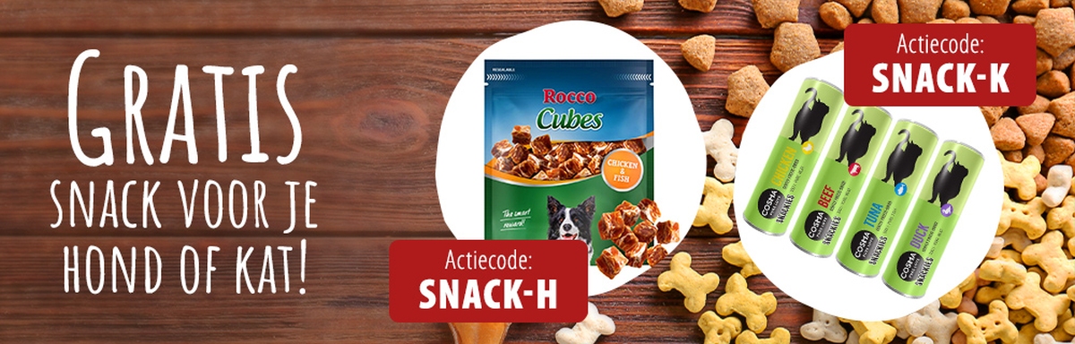 Gratis snack voor jouw hond of kat!