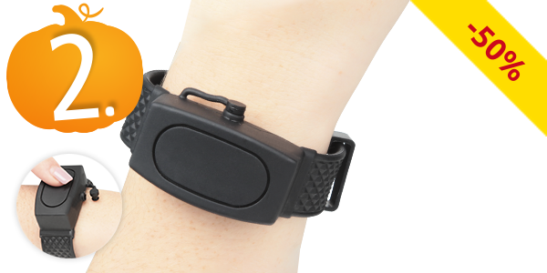 Armband für desinfizierendes Gel, schwarz