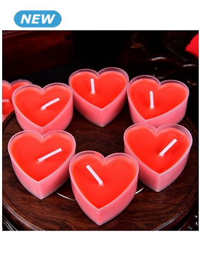 Kerzen «Herz», 9 Stück