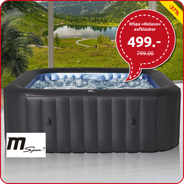 MSpa «Relaxo» aufblasbar, 4 Personen, 108 Jet-Düsen