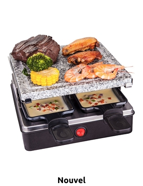 Nouvel Racletteofen «Cube Stone», 4 Personen