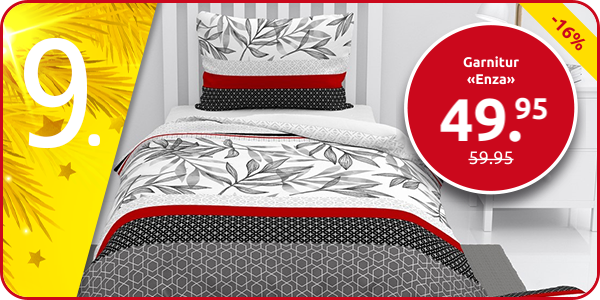 Garnitur «Enza» 160 x 210 cm + Pfulmenanzug 65 x 100 cm