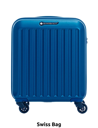 Swiss Bag Koffer «Cabine», H 45 cm, 32 l, light, blau