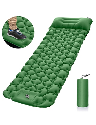 Luftmatratze mit integrierter Fusspumpe, L196xB68xH9 cm