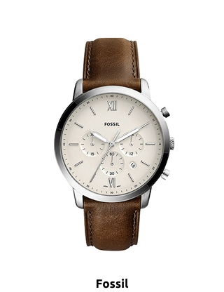 FOSSIL Damenuhr, mit Datumsanzeige, weiss