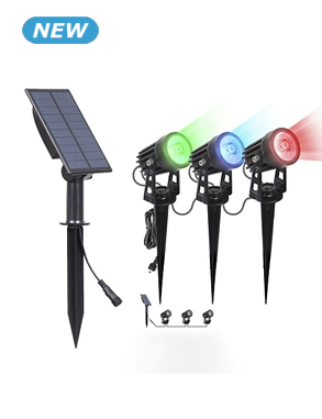 Solarprojektor «Alaska, 3 Stück, LED RGB