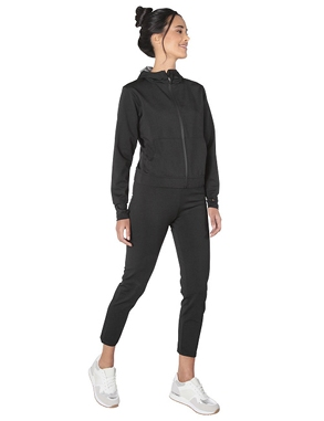 Sauna Ensemble, Jacke + Leggings, schwarz