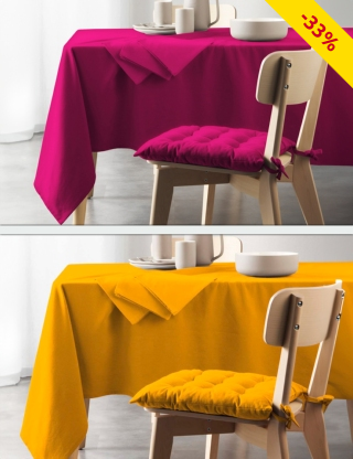 Tischtuch «Mistral», 140 x 240 cm, senf