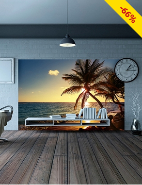 Deko-Tapete «Strand», 180 x 300 cm