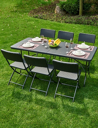 Klapptisch mit 6 Klappstühlen «Fiesta»