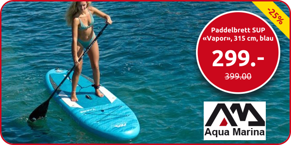 Paddelbrett SUP «Vapor», 315 cm, blau