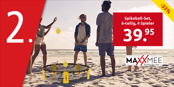 Spikeball-Set, 6-teilig, 4 Spieler