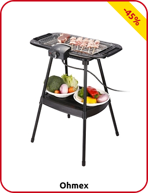 Elektrogrill Ohmex mit Plancha