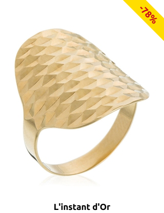 L'instant d'Or Fingerring «Armadillo», Gelbgold