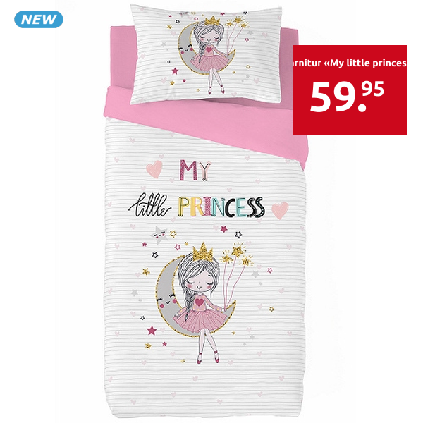 Garnitur «My little princess», 160 x 210 cm + 65 x 100 cm
