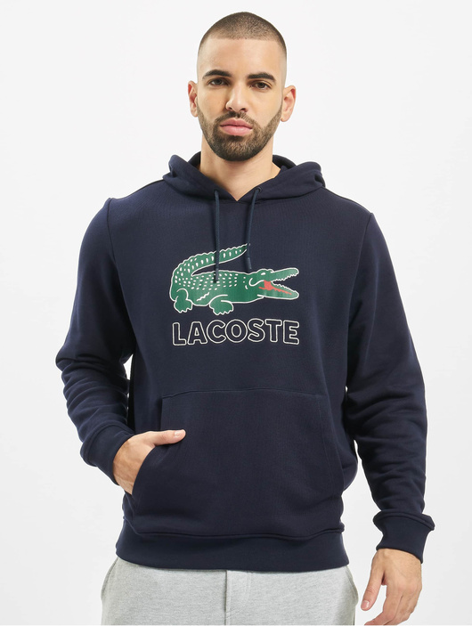 Lacoste Hoody Logo in blau 