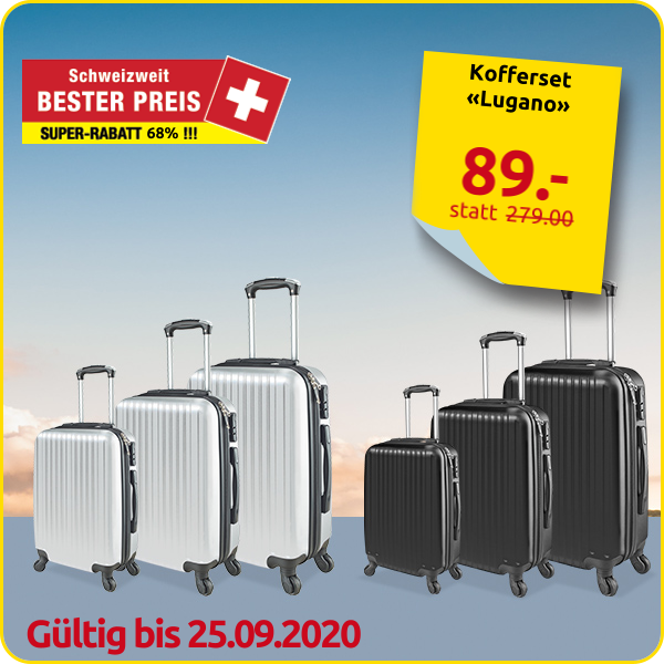 Kofferset «Lugano», hellgrau