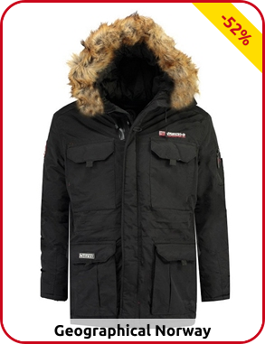 Geographical Norway Herrenparka «Bottle», schwarz