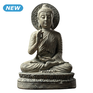 Statue «Buddha», H 36 cm, argenté