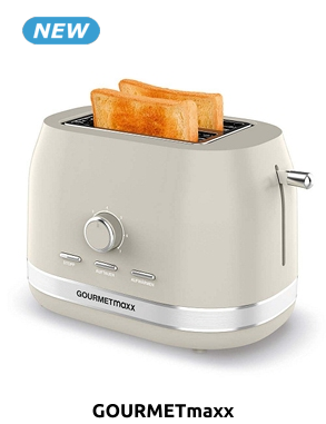 GOURMETmaxx Toaster, 800 W, vanille