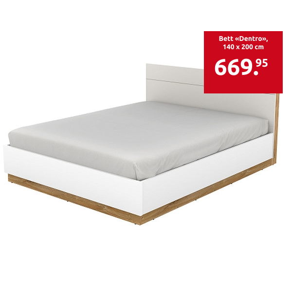 Bett «Dentro», 140 x 200 cm