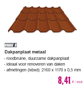 Dakpanplaat metaal terracotta | HORNBACH