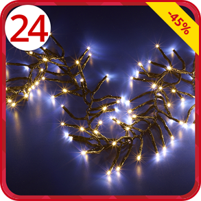 Lichterkette mit 1512 warmweissen LEDs