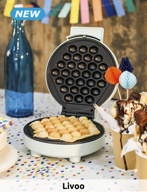Livoo Bubble Waffeleisen «DOP233», antihaftbeschichtet