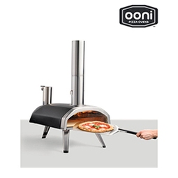 OONI Pizzaoven Fyra 12, pellet gestookt, RVS zilverzwart 74x41x73 cm | HORNBACH