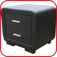 Nachttisch «Exclusive», schwarz