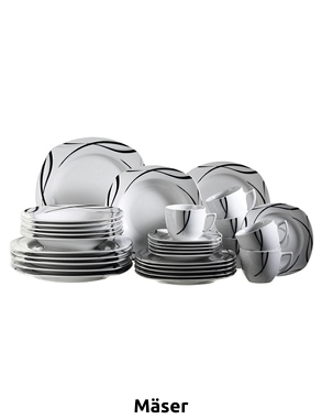 Mäser Geschirrset «Oslo», 30-teilig, 6 Personen
