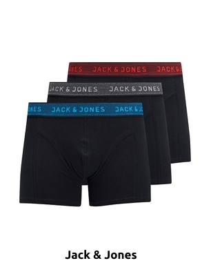 JACK & JONES Boxer, 3er-Pack, ohne Öffnung, noir