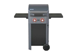 Tenneker Carbon E-Grill Elektrogrill 122 x 58,8 x 112,4 cm mit 2300 Watt, 2 Heizkreise Gusseisener Grillrost, digitale Temperaturanzeige, Warmhalterost