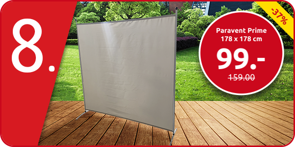 Paravent Prime 178 x 178 cm, beige