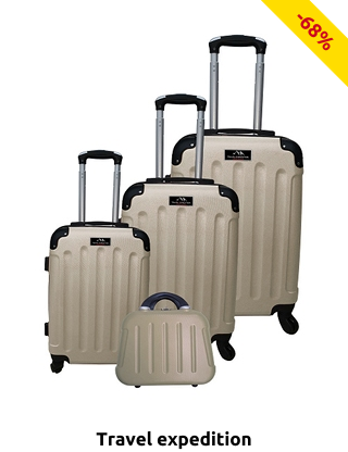 Kofferset «Star», 4-teilig, champagner