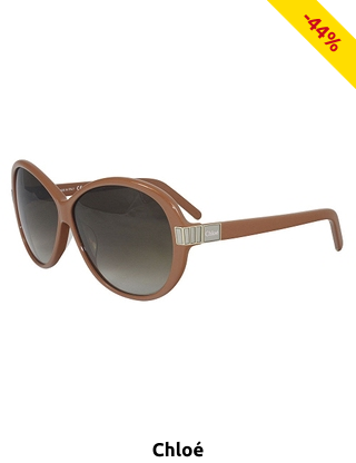 Chloé Damensonnenbrille, braun/gelb