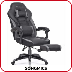 Songmics Bürostuhl «Gaming», ultra ergonomisch