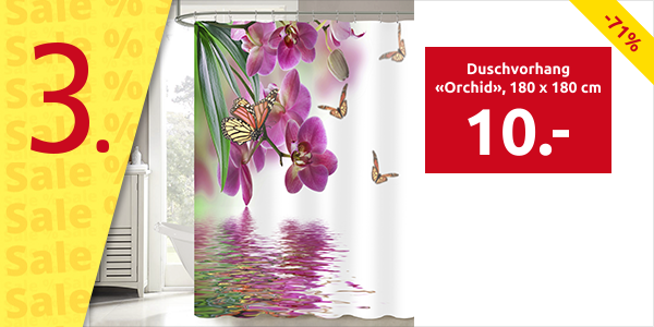 Duschvorhang «Orchid», 180 x 180 cm