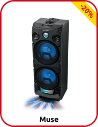 Muse Grosser Lautsprecher Bluetooth «Partybox», H 83,5 cm