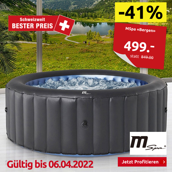 MSpa «Bergen», 4 Personen, 118 Jet-Düsen