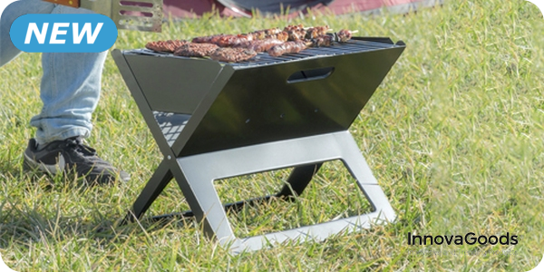 InnovaGoods tragbarer Grill, 45 x 45 cm, 3,1 kg