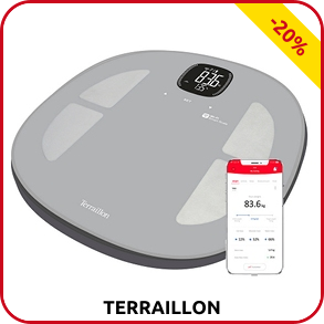 Terraillon elektronische Körperanalyse-Waage «Master Fit», aus Glas