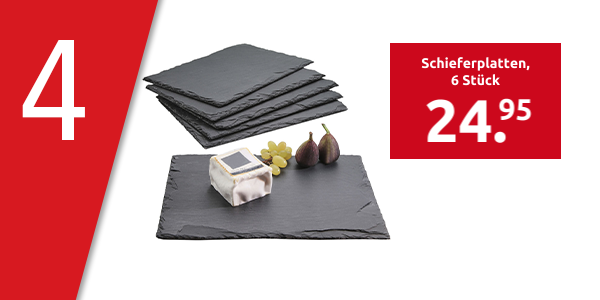 Schieferplatten, 6 Stück