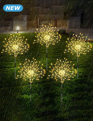 Solarlampen «Feuerwerk», 5er-Set