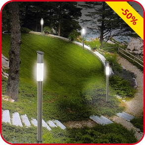 4 Solarlampen-Sticks