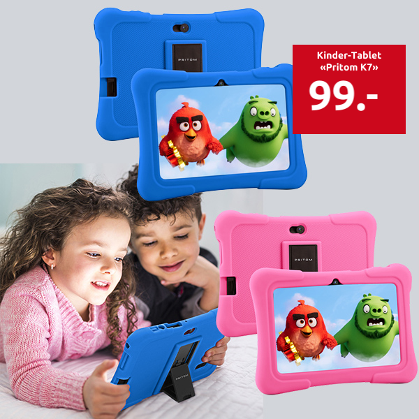 Kinder-Tablet «Pritom K7», Android 10, blau, 16 Go, RAM 1 Go