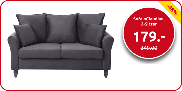 Sofa «Claudia», 2-Sitzer, B 156 cm