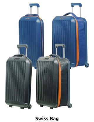 Swiss Bag Koffer «Trolley Cabine Easyjet», zusammenklappbar, schwarz