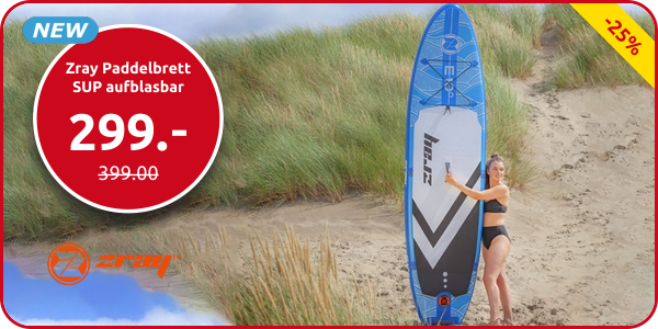 Zray Paddelbrett SUP aufblasbar «Evasion E10», blau